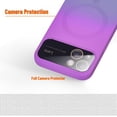 thumbnail image 4 of Magnetic for iPhone 13 Case,Soft Silicone Gradient Color iPhone 13 Phone Case with Full Camera Protection,Slim Anti-Scratch iPhone 13 Case Cover Compatible with MagSafe,Purple Gray, 4 of 7