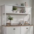 thumbnail image 3 of Sauder Cottage Road Engineered Wood 66" Hutch in White Finish, 3 of 14