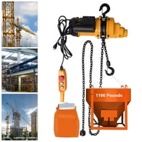 1/2Ton 1300W Electric Chain Hoist 1100Lb 13Ft Lifting Chain Hoist w/Wired Remote Control