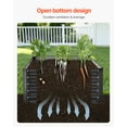 thumbnail image 6 of VEVOR Metal Raised Garden Bed, 6 x 3 x 1.5 ft Outdoor Galvanized Planter Box, with Open Bottom, Large Planter Raised Bed for Gardening Vegetables, Flowers, Herbs, and Succulent Plants, Dark Gray, 6 of 9
