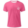 thumbnail image 4 of T-Shirts à Col Rond pour Hommes Séchage Rapide Imprimé Polyester, Coupe 3D Col Rond Haut Athlétique pour Gym, Course, Cyclisme & Décontracté, 4 of 4