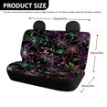 thumbnail image 4 of POLERO Colorful Spider Web Pattern Rear Seat Covers for SUV, 2 Piece Durable Car Rear Seat Protectors Easy to Install Machine Washable Car Back Seat Cover, 4 of 7