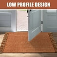 thumbnail image 4 of SUNDEREY 2'x3' Washable Bedroom Rug,2x3ft Bohemian Entryway Rug Front Door Mat Cotton Reversible Kitchen Mat Indoor Throw Rug Farmhouse Carpet for Foyer Front Porch Decor,Red, 4 of 7