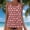 Pink, variant on HOMBOM Tankini Swim Suits for Women Tummy Control Swimwear Tropical Tankini Army Green Beach Ladies Bathing Suit 2 Piece