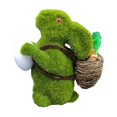 thumbnail image 3 of Conejo de simulación Conejo de de Pascua Miniaturas de animales Decoración de conejo de Estatua de conejo de flocado para la 16cmx13cmx8cm Gloria Conejo de musgo de Pascua, 3 of 9