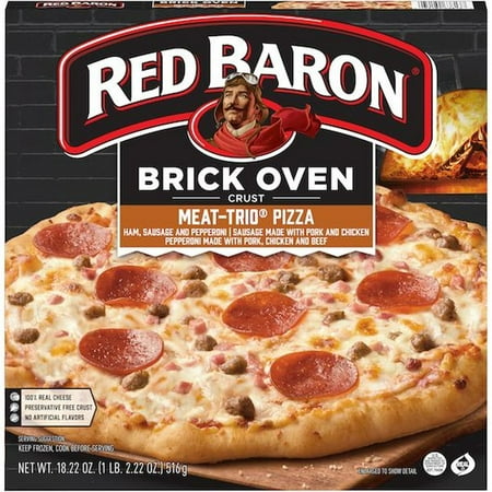 Red Baron Meat Trio Pizza 18.22 Ounce — 16 per case