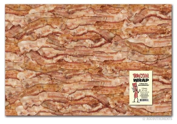 Bacon Christmas Birthday Gift Wrapping Paper! 