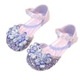 thumbnail image 1 of Liyamei Fashionable Rhinestone Shoes With Soft Soles For Little Girls Purple 13, 1 of 5