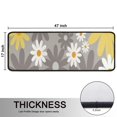 thumbnail image 5 of Kitchen Rugs Sets Of 2,Gray Daisy Flower Yellow Blooms Pattern Anti Fatigue Kitchen Mat Rugs Non Slip Washable,Decorative Kitchen Floor Mats for Kitchen,Sink,Laundry,17"x47"+17"x47", 5 of 5