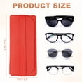 thumbnail image 2 of Uxcell 2 Pcs Fundas suaves para gafas de cuero, estuche portátil para gafas para mujeres y hombres, estuches para gafas de sol rojos, 2 of 7