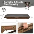thumbnail image 2 of ABORON Folding Dog Ramp for Bed, 5-Level Adjustable Pet Ramp for Couch, Car, Sofa and SUV, 55.1" Long for Small & Large Senior Dogs & Cats, 2 of 9
