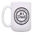 thumbnail image 2 of ThisWear Father Gifts Best Dad Ever #1 Dad Mug Gifts for Dad Father Birthday Gifts Thank You Dad Gifts 15oz Coffee Mug, 2 of 4