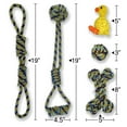 thumbnail image 6 of Dog Toys for Medium Dog - HappiFox 5 pcs Pet Teething Chew Toys, Teething Chew Toys for Small and Medium Dog, Colorful, Durable & Safe Tug of War Toys, Great Toys for Furry Friends, 6 of 6
