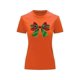 thumbnail image 2 of Playera Blusa Con Estampado De Moño Navideño Ropa Para Mujer Color Anaranjado Talla Chica Marca Emil SaEs, 2 of 4