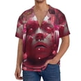 thumbnail image 3 of Fotbe Surreal Pink Headphones print Short Sleeve Button Down Shirts for Men Casual Summer Beach Wrinkle Free Shirt-XX-Large, 3 of 7