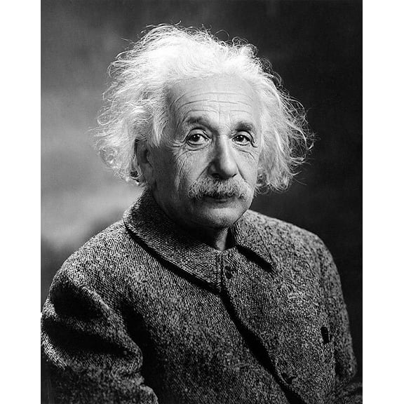 Albert Einstein Portrait 1947 Style - B - 20x30 Inch Laminated Poster - Stunning Detail and Bold Colors
