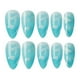 thumbnail image 3 of 24 piezas/caja de uñas postizas de punta larga, cubierta completa, prensa yeacher  Puntas de uñas falsas, 3 of 5