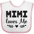 thumbnail image 3 of Inktastic Mimi Loves Me Baby Clothes Girl Girls Baby Bib, 3 of 4
