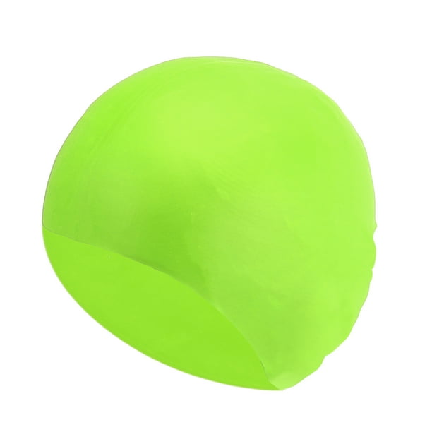 Gorro de natación sólido impermeable de silicona de color verde de 1 pieza de Bargains Únicos