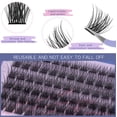 thumbnail image 4 of Kit De Extensión De Pestañas,144 Pestañas Individuales 8-16mm Pinzas Pestañas En Racimo Maquillaje para Mujeres, 4 of 5