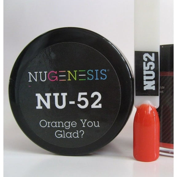 NUGENESIS Nail Color Dip Dipping Powder 1oz/jar - NU52 Orange You Glad