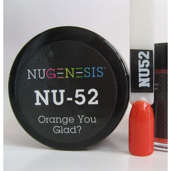 NUGENESIS Nail Color Dip Dipping Powder 1oz/jar - NU52 Orange You Glad
