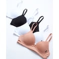 thumbnail image 3 of Girls' Training Bra - 4 Pack A-Cup Molded Wire-Free Microfiber Bralette (32A-36A), 3 of 5