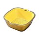 thumbnail image 2 of Cesta organizadora de cocina | Escurridor de plástico seguro para alimentos | Contenedor de almacenamiento multiusos | Fácil limpieza | Ahorro de espacio | Lavado de verduras | Amarillo | 1 Pieza, 2 of 7