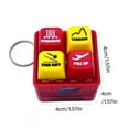 thumbnail image 3 of Aviation Safety Keychain With Alert Alarm Button 1.6'' Red, Blue Led Warning Light Attachment Sound, 3 of 9