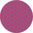 thumbnail image 1 of Ahgly Company Indoor Round Patterned DeepPink Area Rugs, 3' Round, 1 of 6