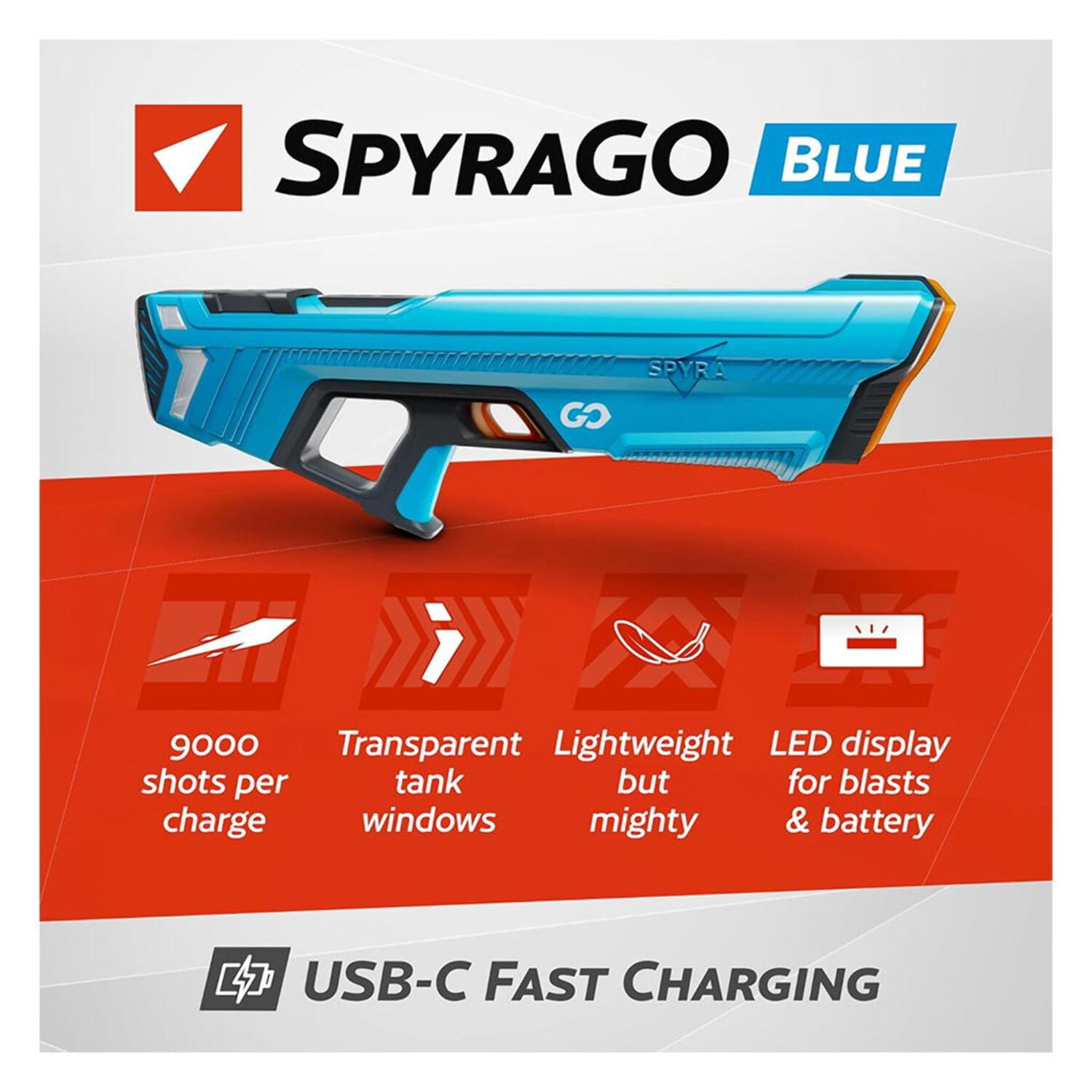 SpyraGO Lightweight Electric Water Blast Gun