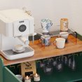 thumbnail image 4 of Modern Mini Bar Cabinet for Home - Coffee Station & Liquor Storage with Drawer, Green, 4 of 6