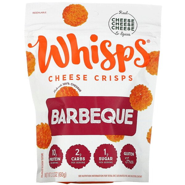 Whisps, Barbeque Cheese Crisps, 2.12 oz