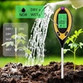 thumbnail image 3 of Probador de suelo de PH sólido 4 en 1, probador de luz y pH, acidez, temperatura, humidificador de suelo, sensor de humedad del suelo para plantas, granja de jardín, césped, interior y exterior Adepaton GX-306, 3 of 5