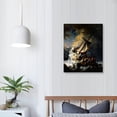 thumbnail image 4 of COMIO Christ in The Storm On The Sea of Galilee by Rembrandt - Baroque Canvas Wall Art - Rembrandt Art Prints - Fine Art Print for Home Livingroom, 4 of 5