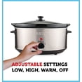 thumbnail image 2 of Courant Oval Slow Cooker Crock, con Easy Options 7 Quart Lav Courant Courant, 2 of 2