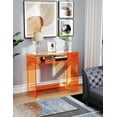 thumbnail image 4 of Solaround Acrylic Desk, Acrylic Table, 33.5" x 29.5" x 15.7", Orange, 4 of 8