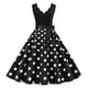 thumbnail image 2 of Vestido Midi ajustado de cintura alta para mujer, vestido sin mangas, línea A, dobladillo suelto, Retro, 50s, 60s, dama, fiesta de graduación, 2 of 7