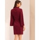 thumbnail image 4 of Vestido de Tubo Allegra K Mini Vestido Ajustado de Negocios Rojo L, 4 of 6