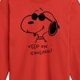 thumbnail image 3 of Peanuts - Cool Joe Keep On Smiling - Youth Long Sleeve Tee, 3 of 6