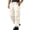#0097-Beige, variant on Men's Sun Protection Cargo Pants Solid Color Ice Cool Quick Dry Multi Pockets Elastic Waist Outdoor Sports Work Long Trousers