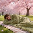 thumbnail image 3 of Throw Blanket for Home Comfort – Thickened Rabbit Nap Blanket for Adults in Soft Polyester Cozy Bed Sofa Travel and Use,39x27 in,Blue, 3 of 3