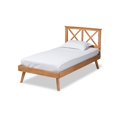 thumbnail image 1 of Baxton Studio Galvin Cama de plataforma de tamaño doble de madera con acabado marrón moderna y contemporánea Baxton Studio 1.93271E11, 1 of 2