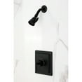 thumbnail image 2 of Kingston Brass KB8650CQLSO Claremont Single-Handle Pressure Balanced Shower Faucet, Matte Black, 2 of 9