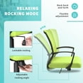 thumbnail image 2 of Furmax Office Chair Mid Back Swivel Lumbar Support Desk Chair, Height Adjustable Computer Ergonomic Mesh Chair with Armrest, Light Green, 2 of 8