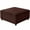 Dark Brown, variant on T-Shape Jacquard Square Stool Cover Ottoman Stool Cover Elastic Sofa Footrest Slipcovers for Living Room Office Home Decor