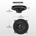 thumbnail image 6 of Scosche HD5254A-WM1SD 5.25" 4-Way Car Speakers 160W Peak, 40W RMS Each, 1 Pair High-Definition Audio, 6 of 8
