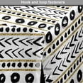 thumbnail image 4 of Striped Dog Crate Cover, Abstract Prehistoric with Cave Rocks Nature Inspired Unusual Boho Artprint, Easy to Use Pet Kennel Cover for Medium Large Dogs, 35" x 23" x 27", Black Yellow, by Ambesonne, 4 of 6