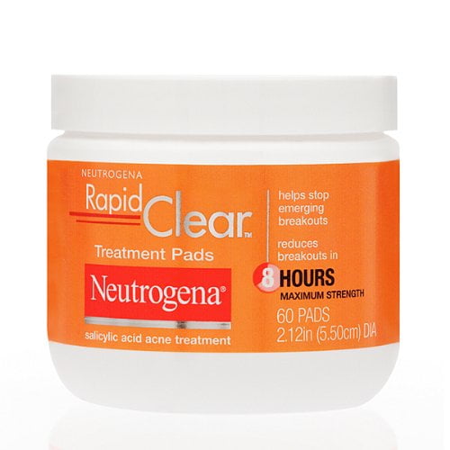 Neutrogena Rapid Clear Maximum Strength Treatment Pads, 60 Count