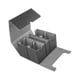 thumbnail image 1 of Caja de baraja de cartas coleccionables Caja de cartas de juego para álbum de cartas coleccionables Cartas deportivas Negro Gris, 1 of 9